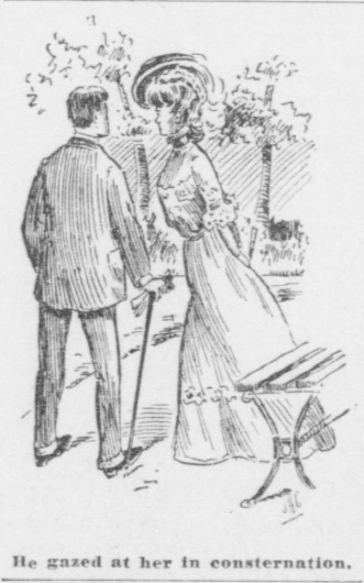 Bachelor Girls cartoon. (Image source: Washington Herald "Bachelor Girl Chat" column, October 27, 1907.)