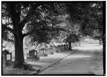 The Congressional Cemetery in the 1930s View of the Congressional Cemetery in the 1930s