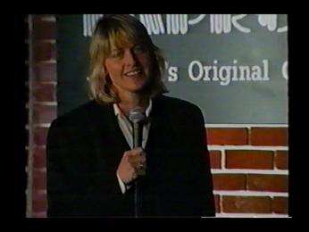 Ellen DeGeneres headlining the DC Improv for its inaugural show, 1992. (Credit: "The Green Room"-wnvt-tv, Falls Church) 