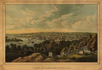View of Georgetown ca. 1855 View of Georgetown ca. 1855