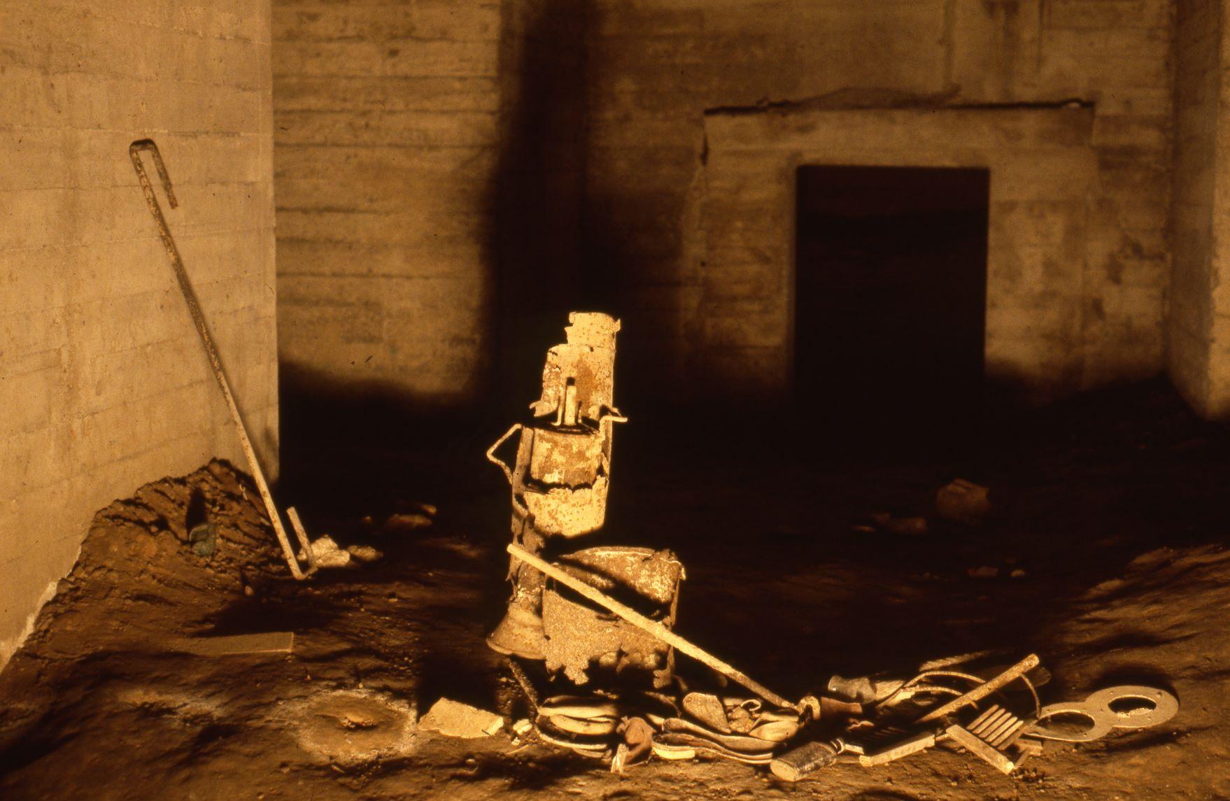 Construction materials left in the basement by the original construction workers in the 1910s