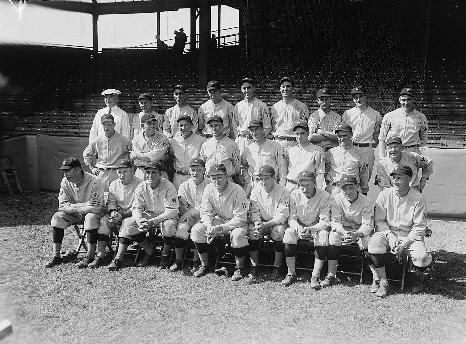 Team photo of 1924 Washington Senators.