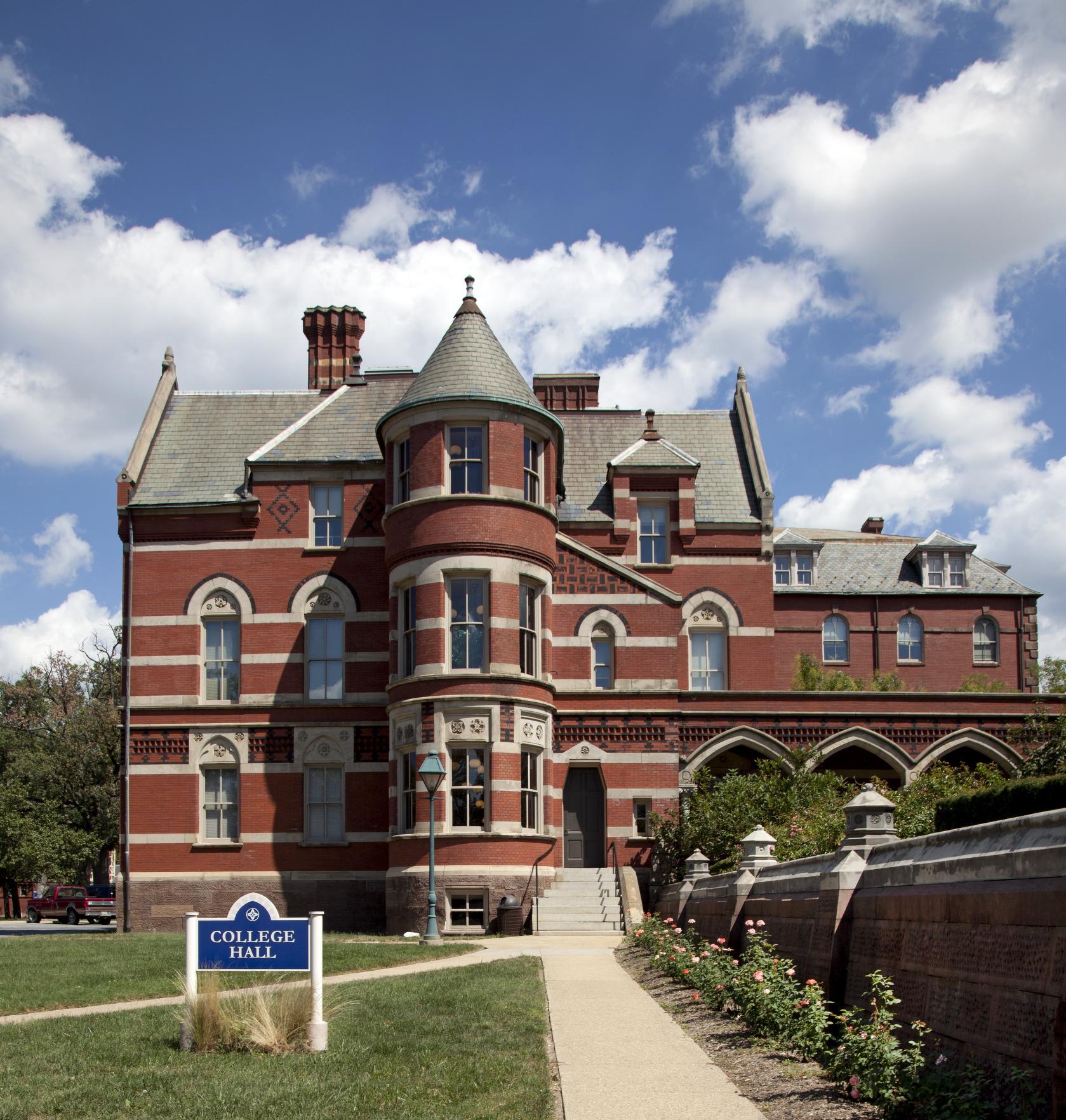 Gallaudet University's College Hall. (Source: Library of Congress)