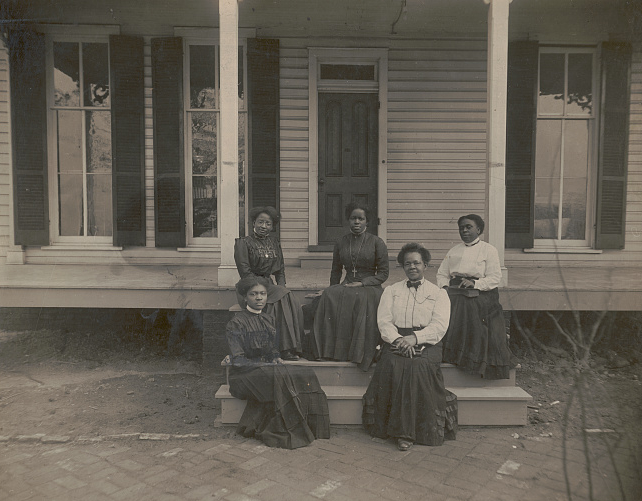 Nannie Helen Burroughs and others, group portrait at the National Training School, Washington, D.C