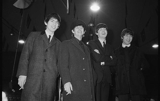 The Beatles at press conference