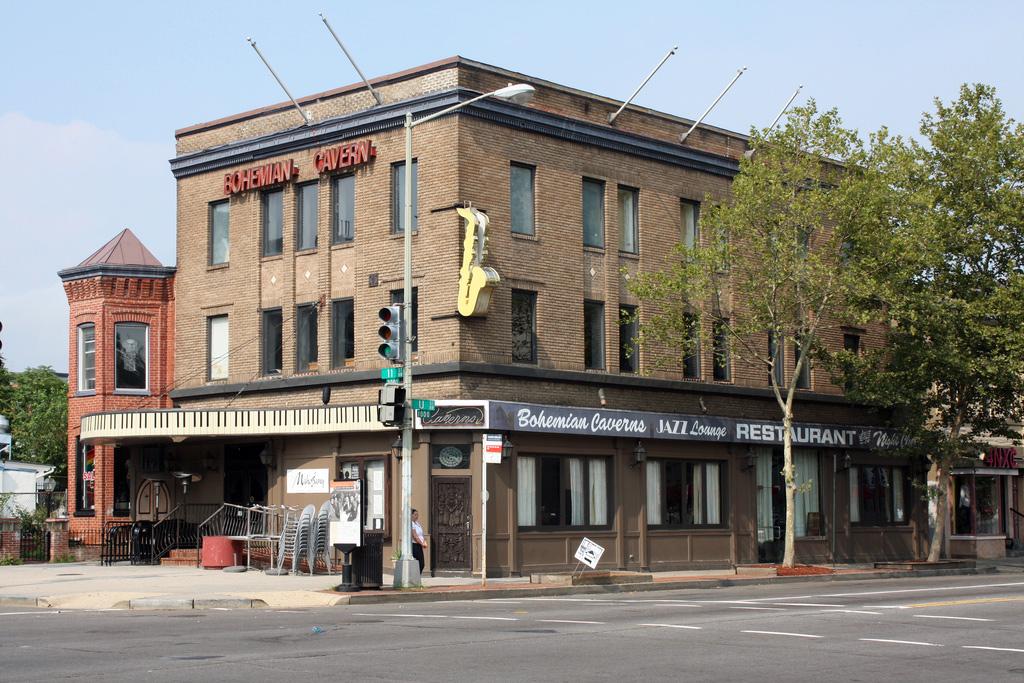 Historic music venue Bohemian Caverns, on the NE corner of 11th and U Streets NW in Washington, D.C. (Photo by Mr.TinDC via Flickr Creative Commons)