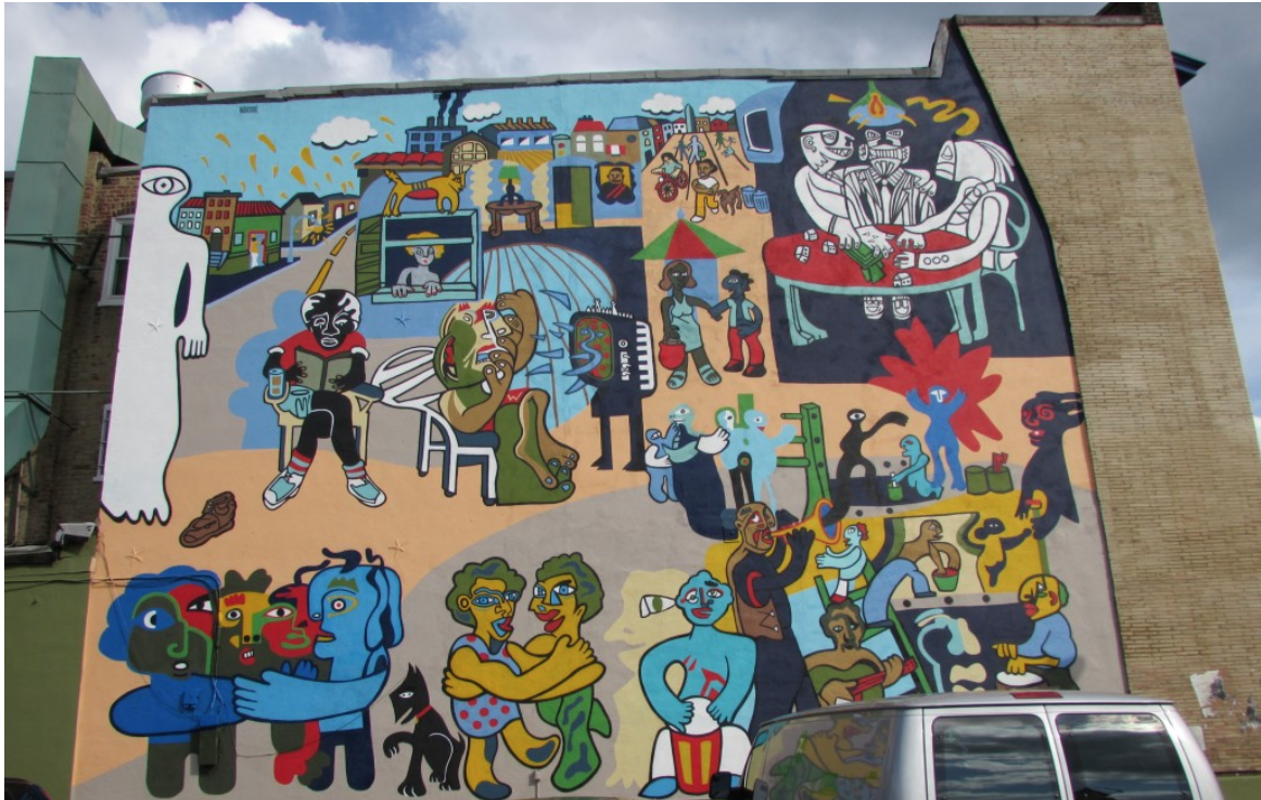 "Un Pueblo Sin Murales Es Un Pueblo Desmuralizado" in 2014, after being restored the second time. (Source: Hola Cultura)