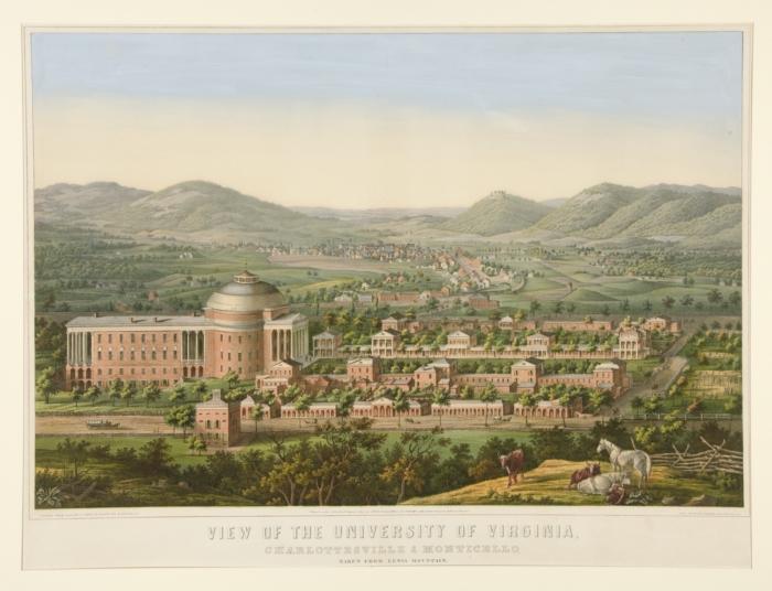 View of the University of Virginia by Edward Sachse View of the University of Virginia by Edward Sachse