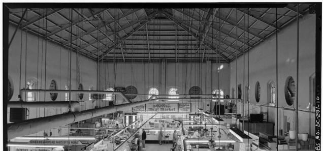 Eastern Market interior looking south (Source: Library of Congress)