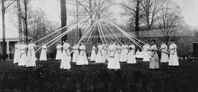 May Day festivities at National Park Seminary c.1907 (Source: LOC)