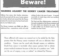 Cancer War: The FDA Vs. Harry Hoxsey